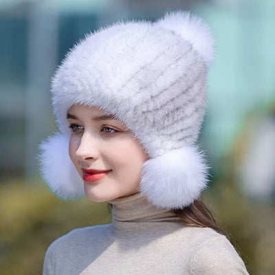 Lumière Fur Beanie