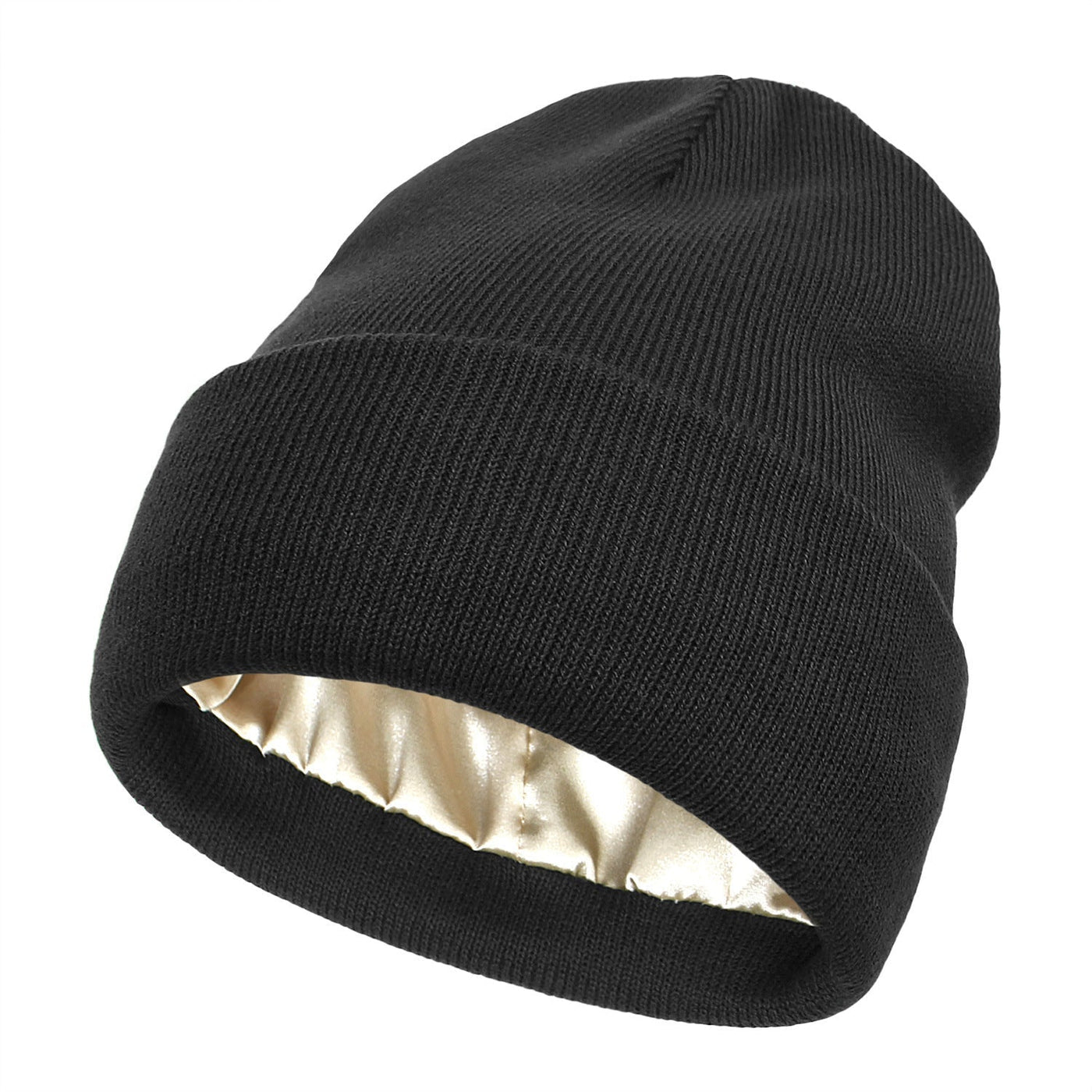 Satin Lined Luxe Beanie – Winter Warmth, Hair-Friendly Elegance