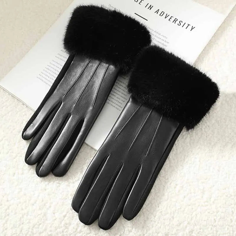 St. Claire Faux Fur Cuff Gloves