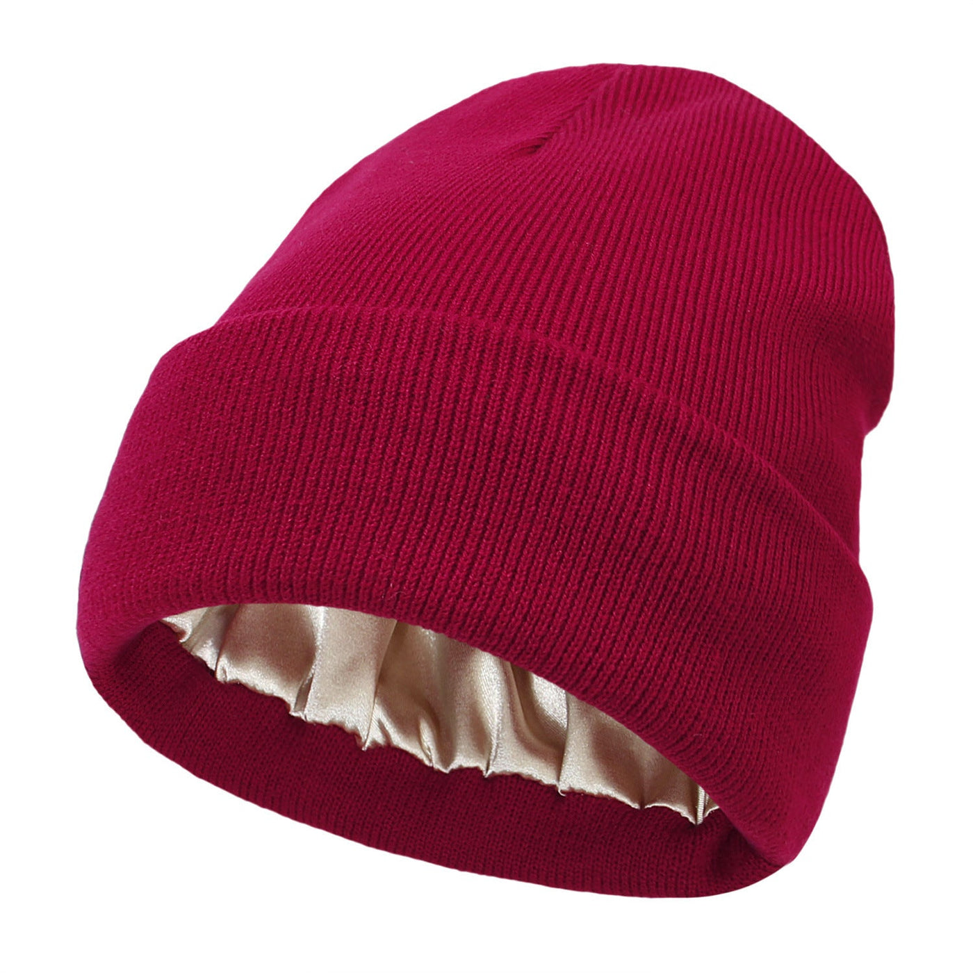 Satin-Lined Luxe Beanie – Winter Warmth, Hair-Friendly Elegance
