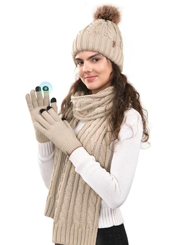 Winter Elegant hat-scraf-gloves set