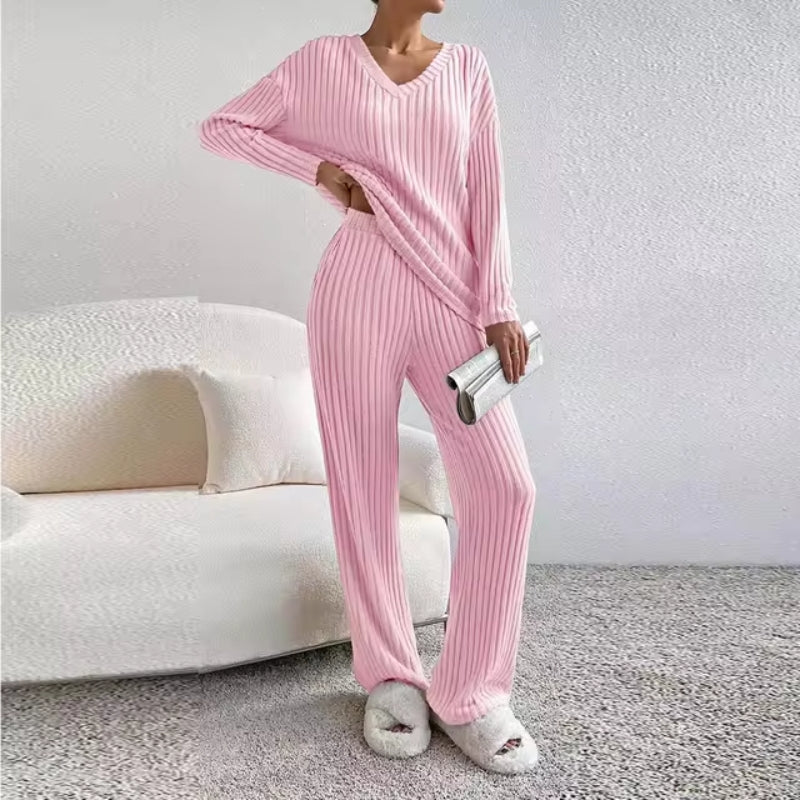 Theresa | Ribbed Knit Lounge Set