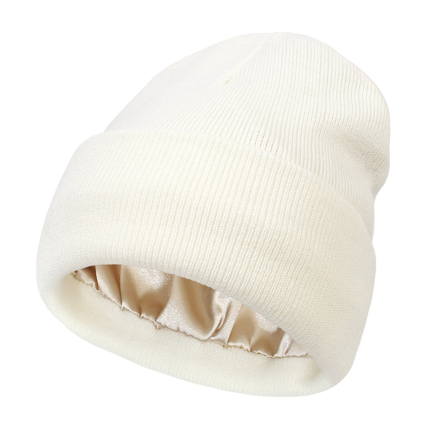 Satin Lined Luxe Beanie – Winter Warmth, Hair-Friendly Elegance