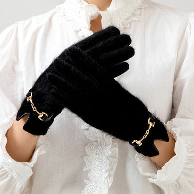 Siberian Aurora Fur Gloves