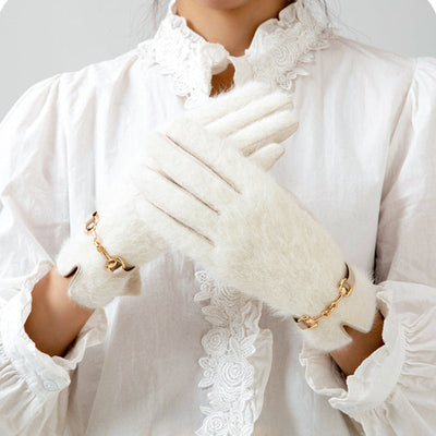 Siberian Aurora Fur Gloves