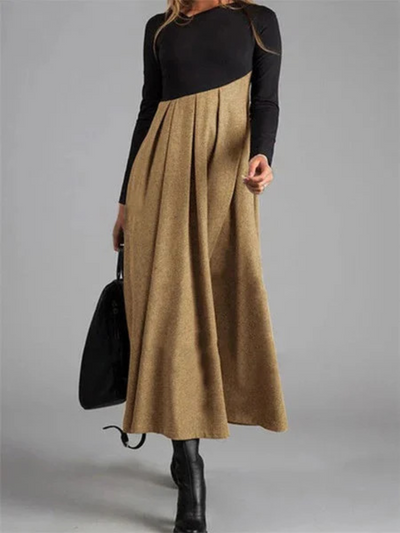 Bianca | Two-Tone Maxi Dress