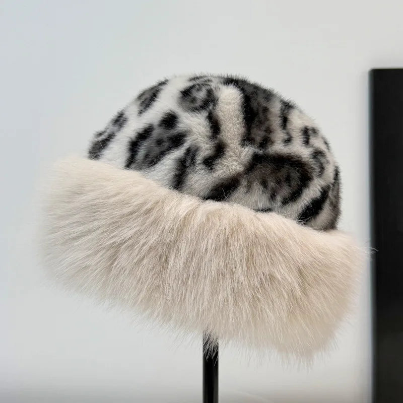 Amarah™ | Leopard Print Fur Hat