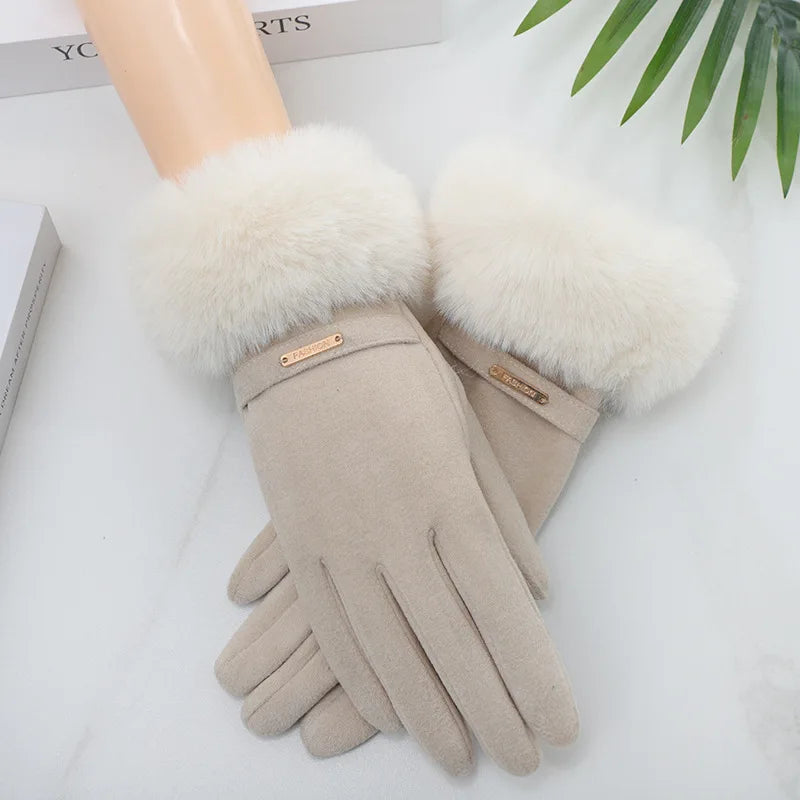 Siberian Aurora Fur Gloves