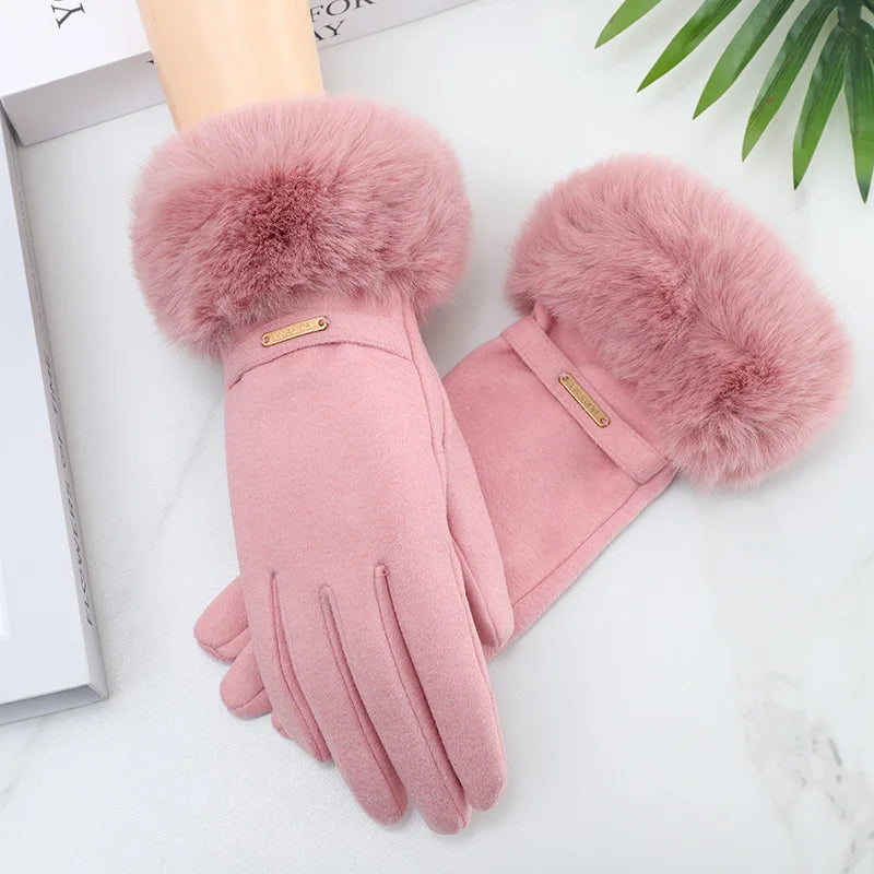 Siberian Aurora Fur Gloves