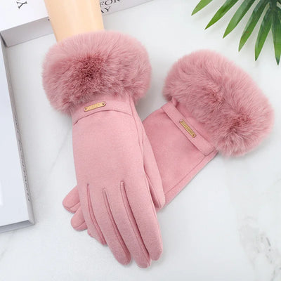 Siberian Aurora Fur Gloves