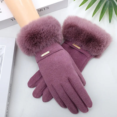 Siberian Aurora Fur Gloves