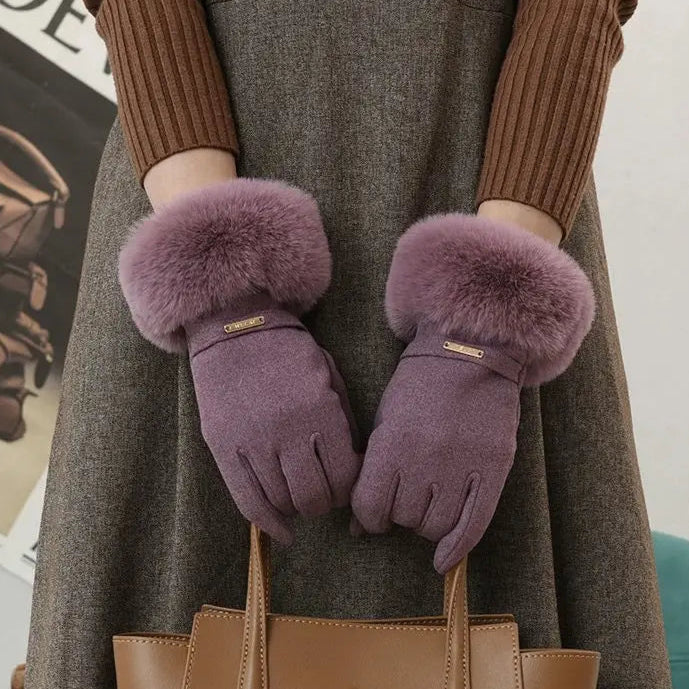 Siberian Aurora Fur Gloves