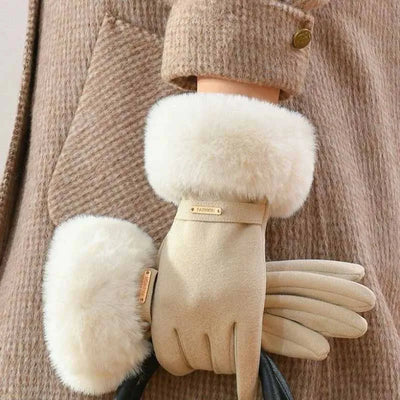 Siberian Aurora Fur Gloves