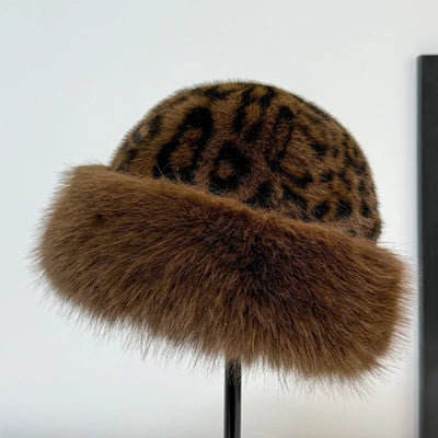Amarah™ | Leopard Print Fur Hat