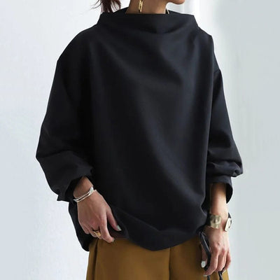Selena | Minimalist High-Neck Sweater