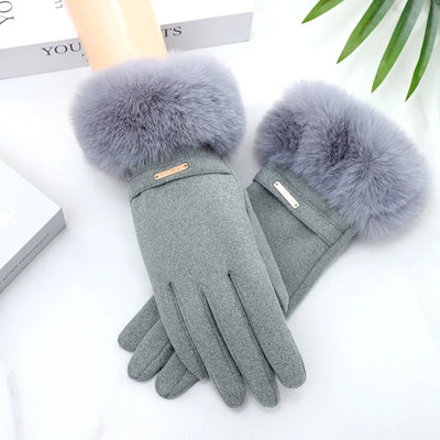 Siberian Aurora Fur Gloves