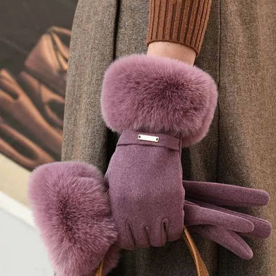 Siberian Aurora Fur Gloves