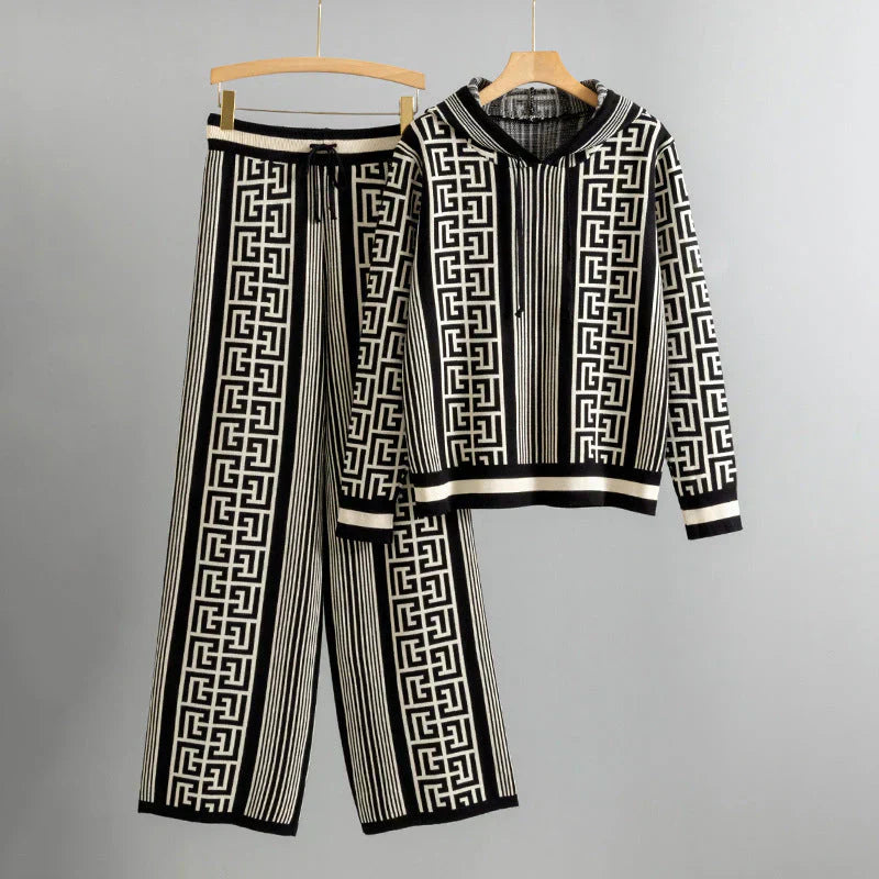 Liana | Patterned Knit Lounge Set