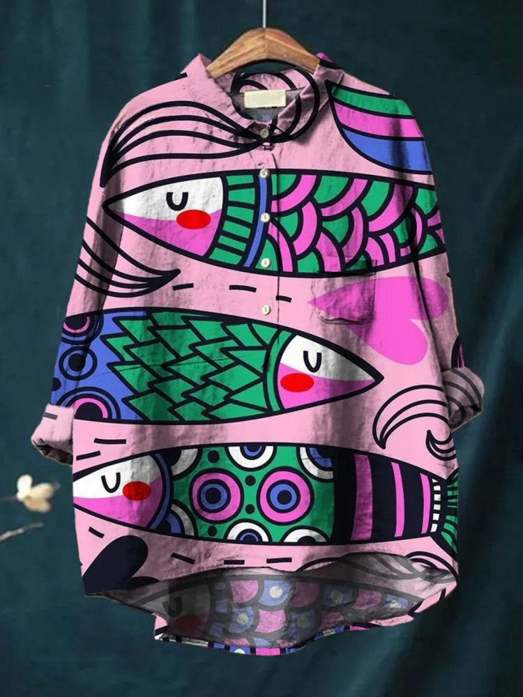 Elena | Whimsical Ocean Shirt