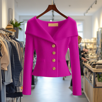 Lexie | Bold Buttoned Sweater Jacket