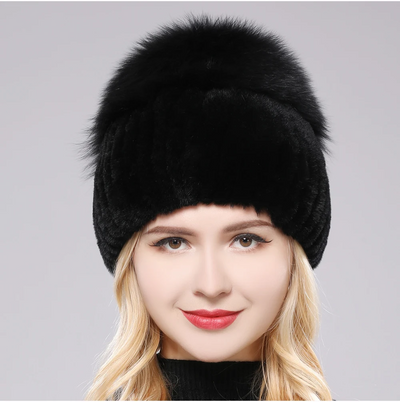 Giovanna Fox Fur Beanie