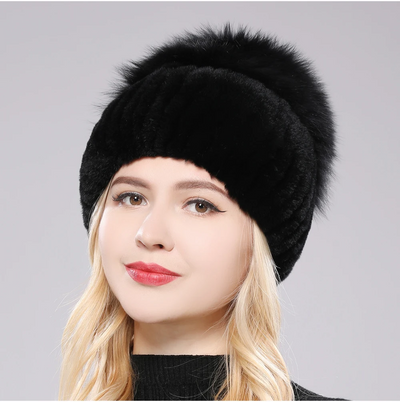 Giovanna Fox Fur Beanie