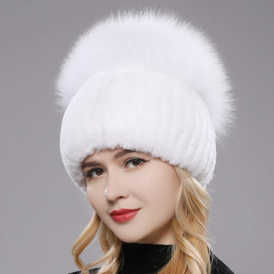 Giovanna Fox Fur Beanie