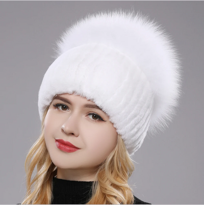 Giovanna Fox Fur Beanie