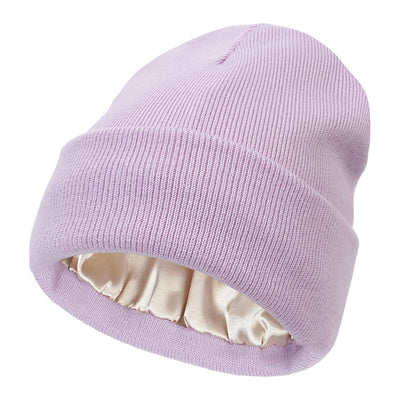 Satin Lined Luxe Beanie – Winter Warmth, Hair-Friendly Elegance