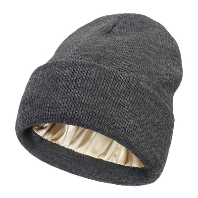 Satin Lined Luxe Beanie – Winter Warmth, Hair-Friendly Elegance